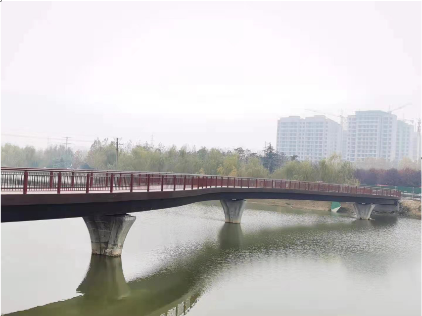 鋼制箱梁橋—項城市人民公園東西公園鏈接橋
