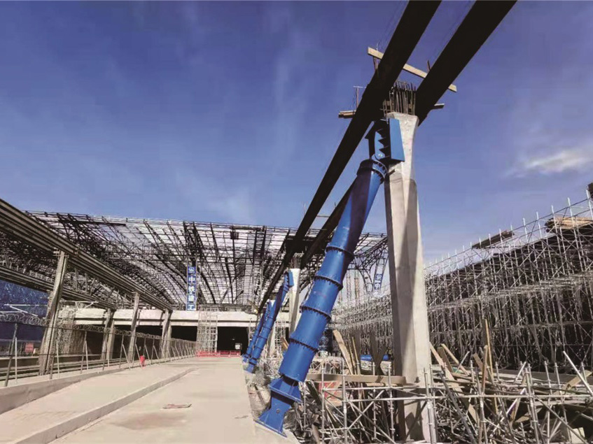 鄭州高鐵南站站房鋼支撐加工安裝項目